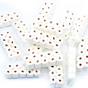 Dollhouse Simulation Tissue Roll, Toilet Paper, Dollhouse Furniture Accessories, for Miniature Dinning Room, White, 80x30x15mm